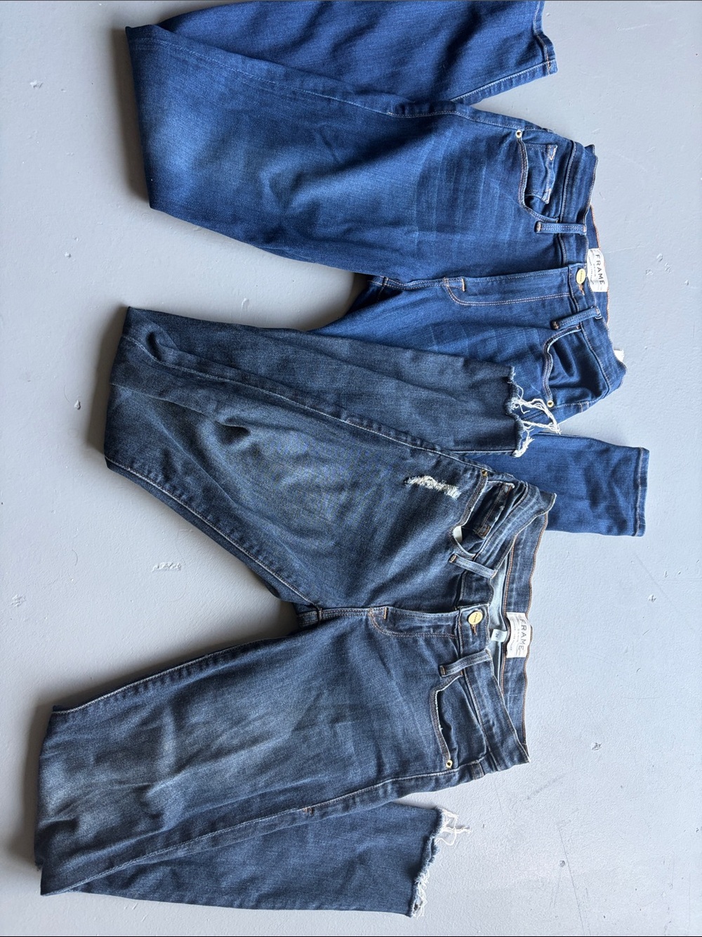 Frame denim skinny jeans size 24 BOGO